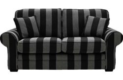Heart of House Chedworth Striped Sofa Bed - Charcoal/Grey